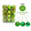 Christmas Tree Ornaments Green Shatterproof 24pcs 1
