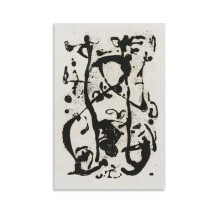 Affiche abstraite sur toile de Jackson Pollock, 20 x 30 pouces