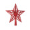 Red Hollow Star Tree Topper Christmas Decoration 1