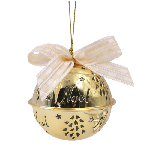 Christmas Bell Decoration Red White 6.3 cm