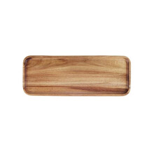 XIANXIAN Palet de madera de acacia Palet de madera maciza Bandeja rectangular de madera para servir Platos rectangulares para fiestas Lavavajillas