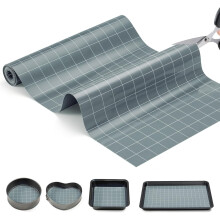Rolă de covoraș de copt din silicon, gri, 30 cm x 15,5 cm