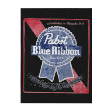Pabst Blue Ribbon bankdeken, verdikt, 40x30 inch