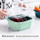 Cesta de drenaje de plástico de doble capa multifuncional para frutas y verduras. 1