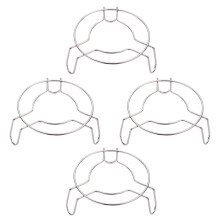 Grille vapeur ronde en acier inoxydable (4 pièces)