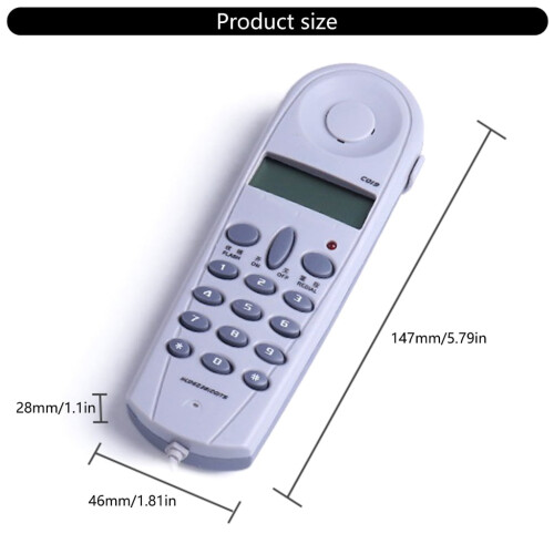 C019 Basic Trimlines Corded Phone with 13-Entry Memory and 2