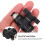 Black Plastic Air Pipe Ball Valve for Pneumatic Systems 1 7