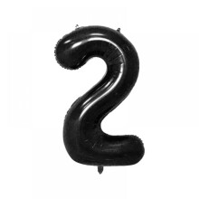Baloane folie negre cu numere 0-9 40 inch