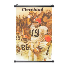 Browns Football Team PVC Wall Hanging Painting Black