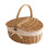 Wicker Picnic Basket Hamper 34x24x17cm 3