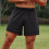 ASICS men's athletic shorts with side pockets moisture 5