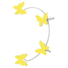Lichtgevende vlinder oorclip, hypoallergeen, niet-gepierced