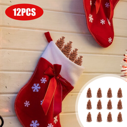 Christmas DIY Decoration Kit Red Bells Bow Ball Pinecone