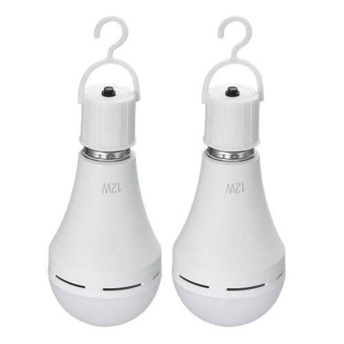 Ampoules LED rechargeables E26/E27 12W 6000K (lot de 2)