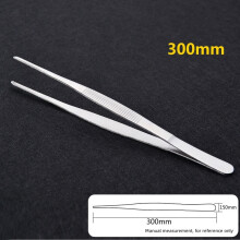 Stainless Steel BBQ Tongs Kitchen Food Clip 12 inch