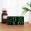 LED Wall Clock with Date Week Temp Humidity 12-inch 6