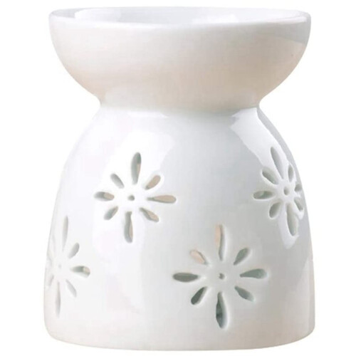 4X Ceramic Diffuser Candle Burner Ceramic Burning Essential Oils Diffusers Aromatic Lamp -Flower 2