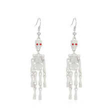 Boucles d'oreilles Hkapeg Tête de mort gothique pour femmes, style punk ajouré
