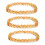 Citrin-Rundperlenarmband, 6 mm, 7,5 Zoll, 3 Stück 1