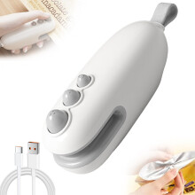 Selladora térmica mini Fnyoxu de 4,7 pulgadas, portátil y recargable para