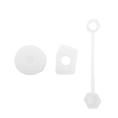 Juego de 2 tapas de silicona antiderrame para pajitas de vaso