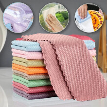 XHXGZ2PCS mikrofiber kjøkkenhåndklær, oppvaskkluter i tilfeldige farger for oppvask, kompatible med alle oppvaskoverflater
