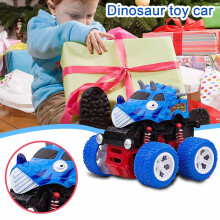 Xaoshaoyi Dinosaur Toy Car for Ages 3-5, 4WD Inertial SUV