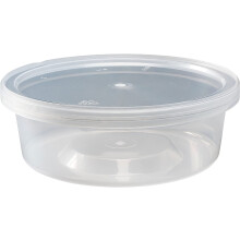 Recipiente pentru alimente delicatese cu capace etanșe, pachet de 120, 8 oz