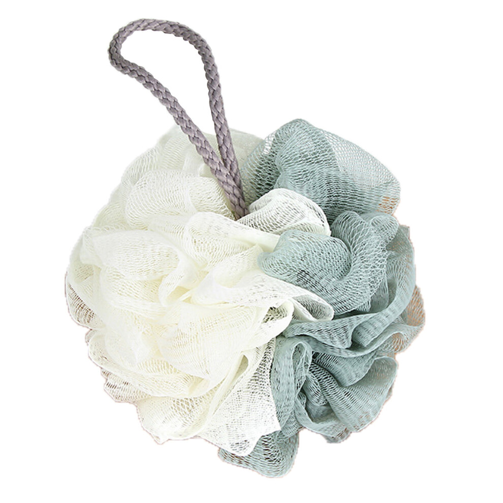 YOLOKE bath loofah sponge green exfoliating mesh pouf