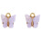 Butterfly Pendant Acrylic Purple 1 piece 1