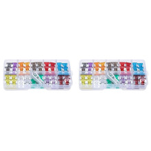 240 Micro-Fuses, Thin Micro-Fuse Kit, Car/RV/Truck/Motor Micro-Fuse Combination Kit 2Amp -40A