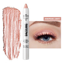 Parelmoer oogschaduwpotlood, glanzende diamantglitter crème oogschaduwstift, neutrale metallic matte eyeliner highlighter