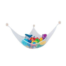 Stuffed Animal Hammock Mesh Corner Storage White