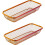 Kitchen Drawer Organizer Stainless Steel 2-Pack Orange 1