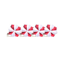 YOBOLK Christmas ornament red candy hex star 1 piece