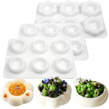 Sunjoy Tech Mousse Cake Mold Food Grade BPA Free 6-Cavity