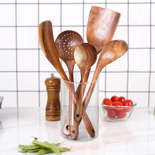 Wooden Cooking Utensils Set Non-Stick 5 Pieces
