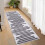 Bohemian Runner Rug Beige Black 2 ft x 6 ft 1
