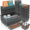 Plastic Drawer Organizer Set Black 25 pcs 1