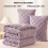 Light Purple Fleece King Comforter Set 3-Piece 6