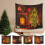 Christmas backdrop tapestry with Xmas tree design 1