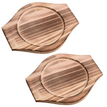Yongwei Korean dolsot stone bowl with wood base