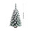 Beflockter Weihnachtsbaum-Tischdeko-Set mit Schneeszene 3