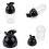 2X Easy Grips Salad Dressing Shaker Dispenser Leakproof Container Bottle Universal Sauces Mixer with Scales A 5