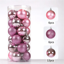 Wanfds Christmas Ball Ornaments Shatterproof 24 Pcs Blue