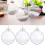 Transparent Christmas Ball Ornament Light Blue 1 Pack 1