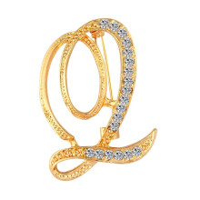 Welling strass alfabetbroche A-Z 1 stuk