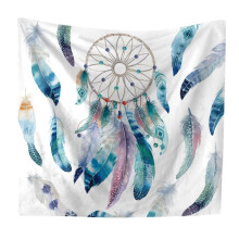 Dream Catcher Tapestry Polyester Bohemian Feather Print