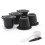 Reusable refillable coffee capsule filter set with spoon 1