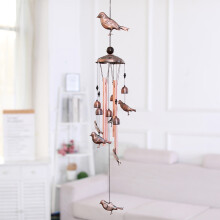 Grinch Christmas wind chime metal green turtle bird